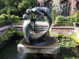 water of life "The Water of Life" sculpture in Chester Cathedral cloister